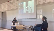 Fathia and Martin in a discussion